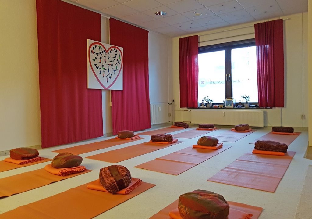 Blick in mein Yoga-Studio in Schmölln.